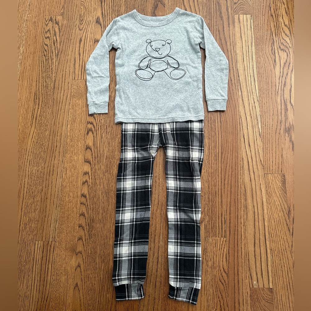 GAP BABY Plaid Teddy Bear Pajamas
